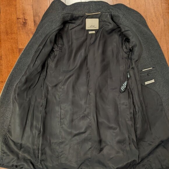 Wilfred womens black wool cashmere lamb skin jacket size xxs - Picture 3 of 12